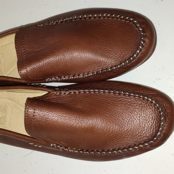 Frye Men's Lewis Leather Venetians brown loafer size 8 - Picture 12 of 12